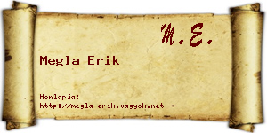 Megla Erik névjegykártya